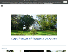 Tablet Screenshot of corpsfranconia.de